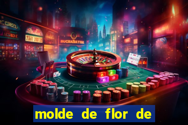 molde de flor de eva grande para imprimir